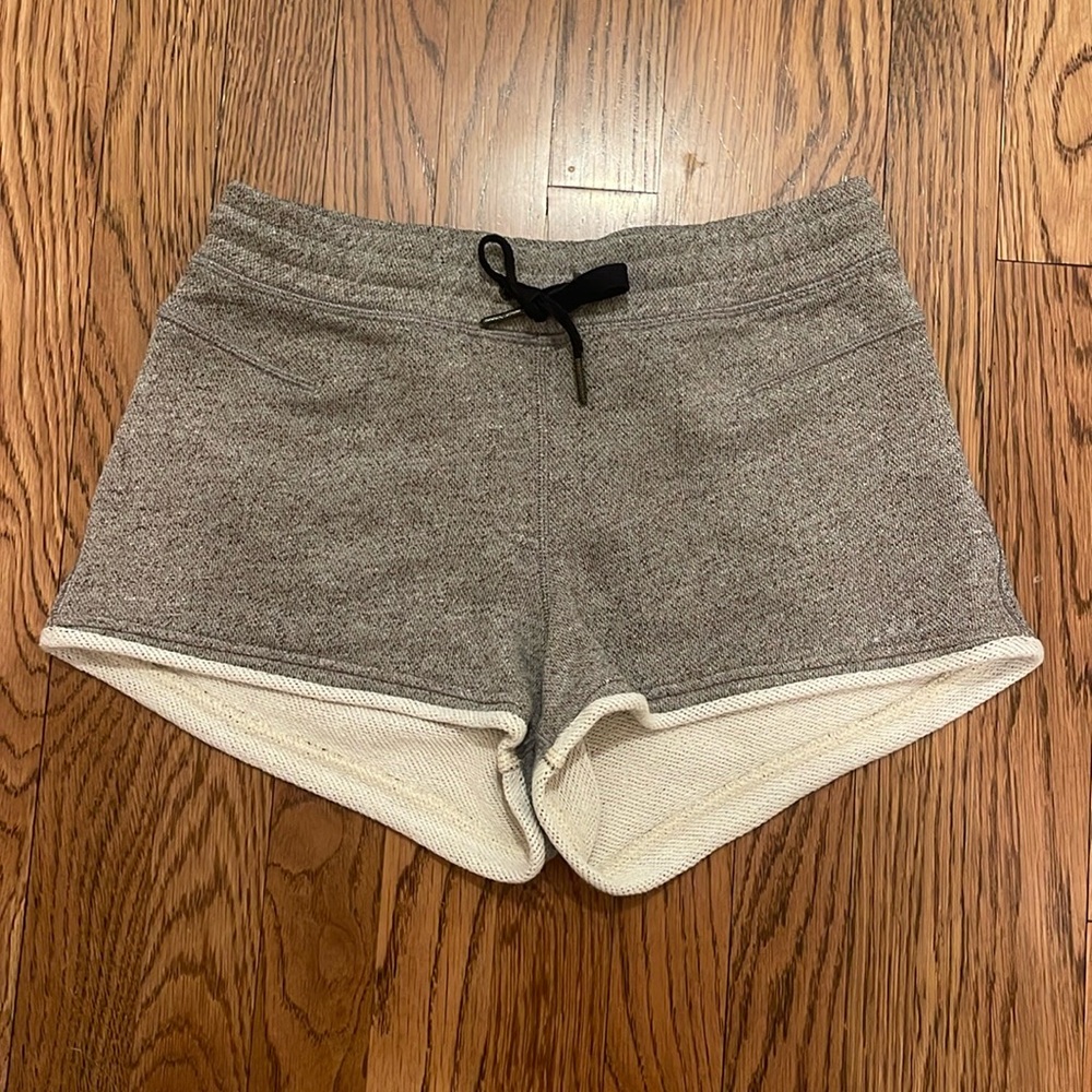Lululemon All You Need French Terry cloth gray shorts size 4 Small